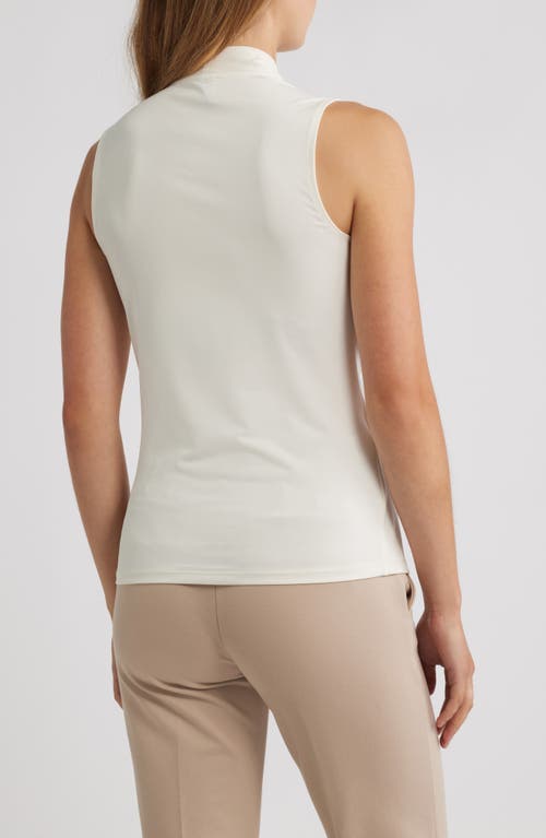 Anne Klein Shirred Faux Wrap Top