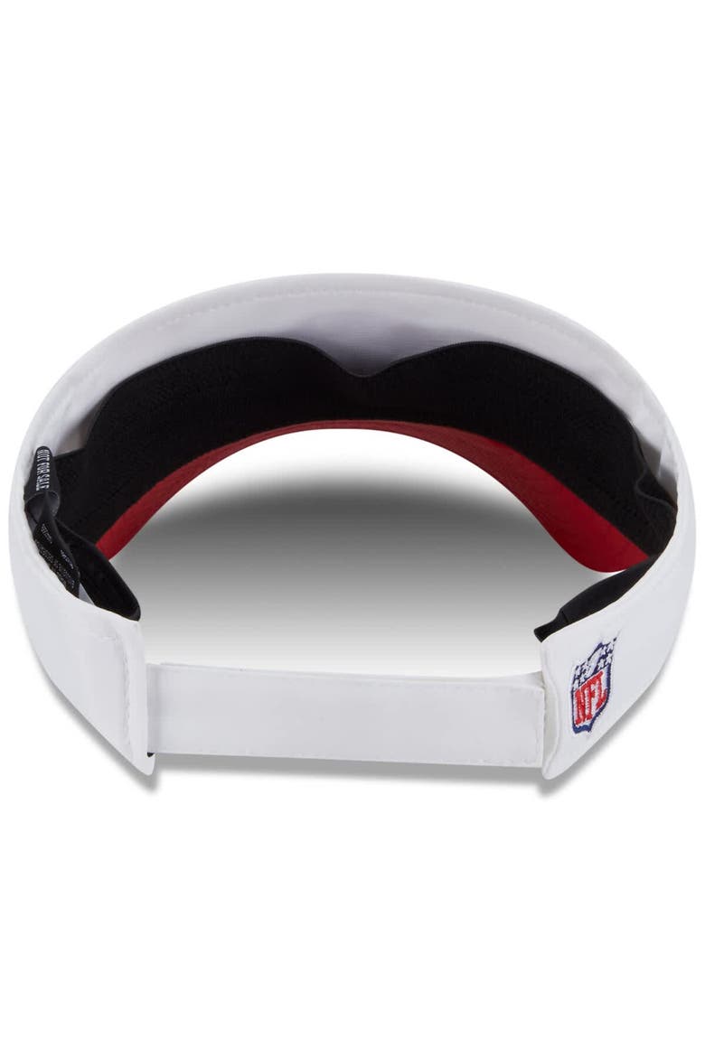Men's New Era  White/Scarlet San Francisco 49ers 2025 NFL Training Camp Adjustable Visor, Alternate, color, White