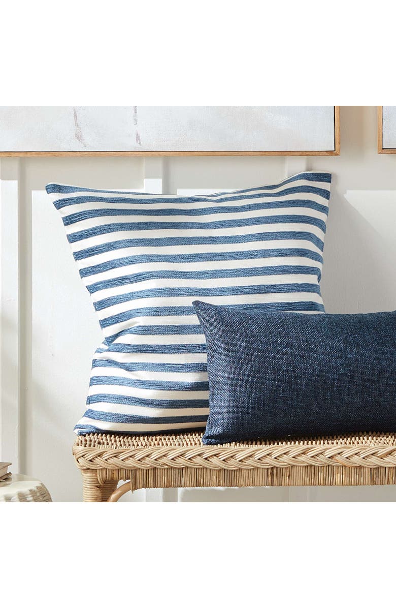 Napa Home & Garden Gideon Square Indoor-Outdoor Pillow 24", Alternate, color, Blue