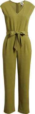 AK ANNE KLEIN V-Neck Jumpsuit