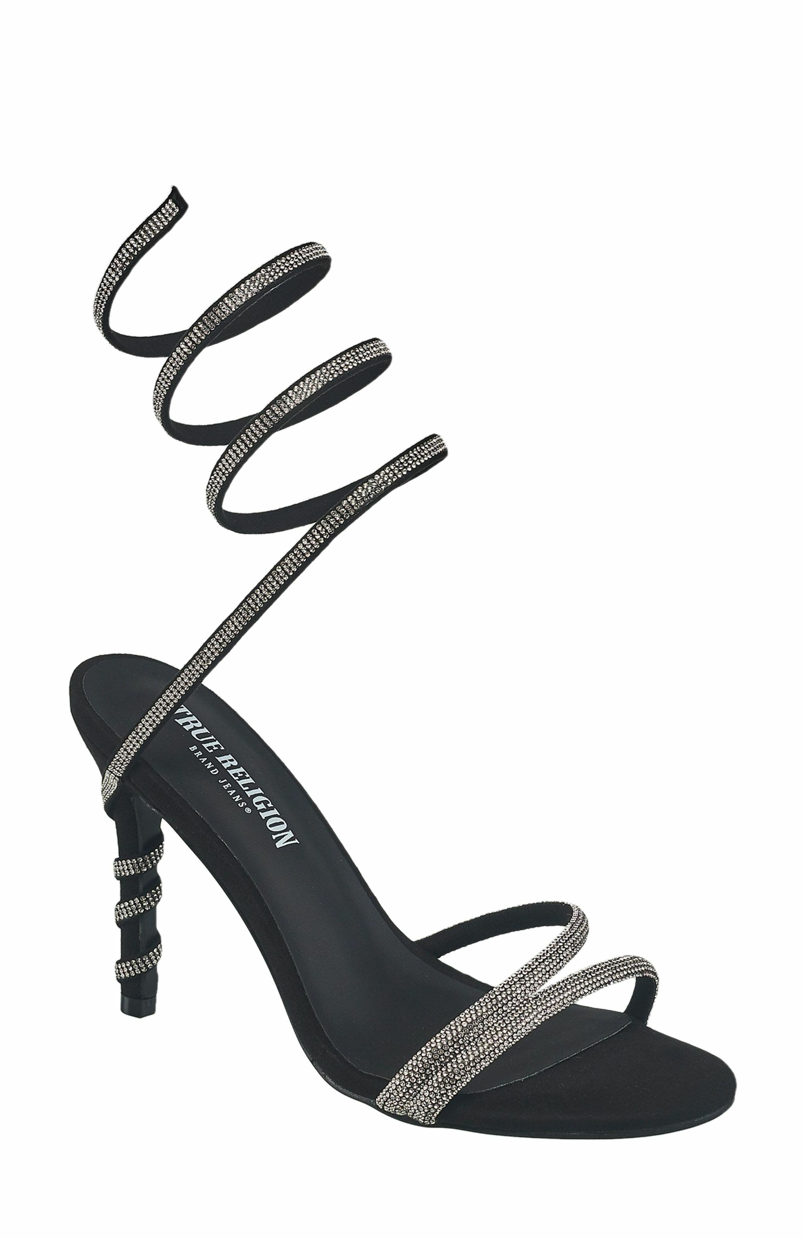 True Religion Spiral Ankle Heel, Main, color, 