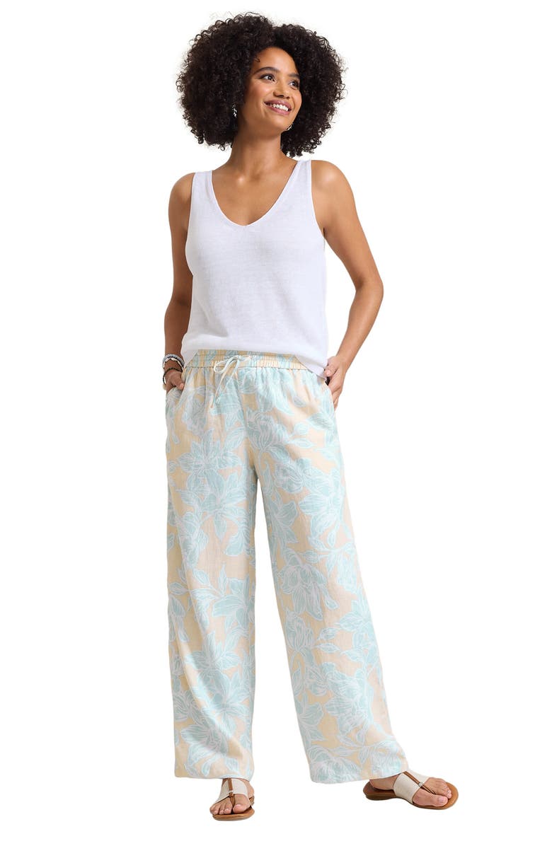 Tommy Bahama Paradiso Petals Linen Easy Pants, Alternate, color, 