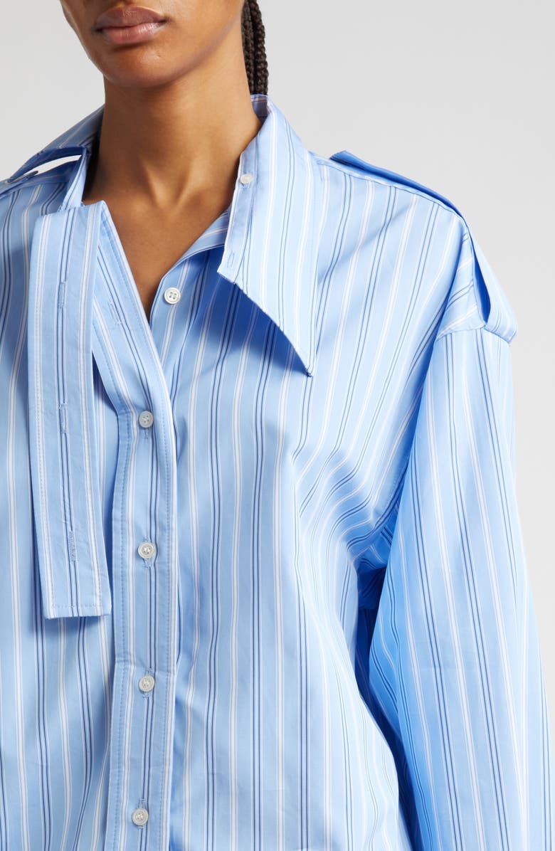 Meryll Rogge Stripe Deconstructed Button-Up Shirt, Alternate, color, 