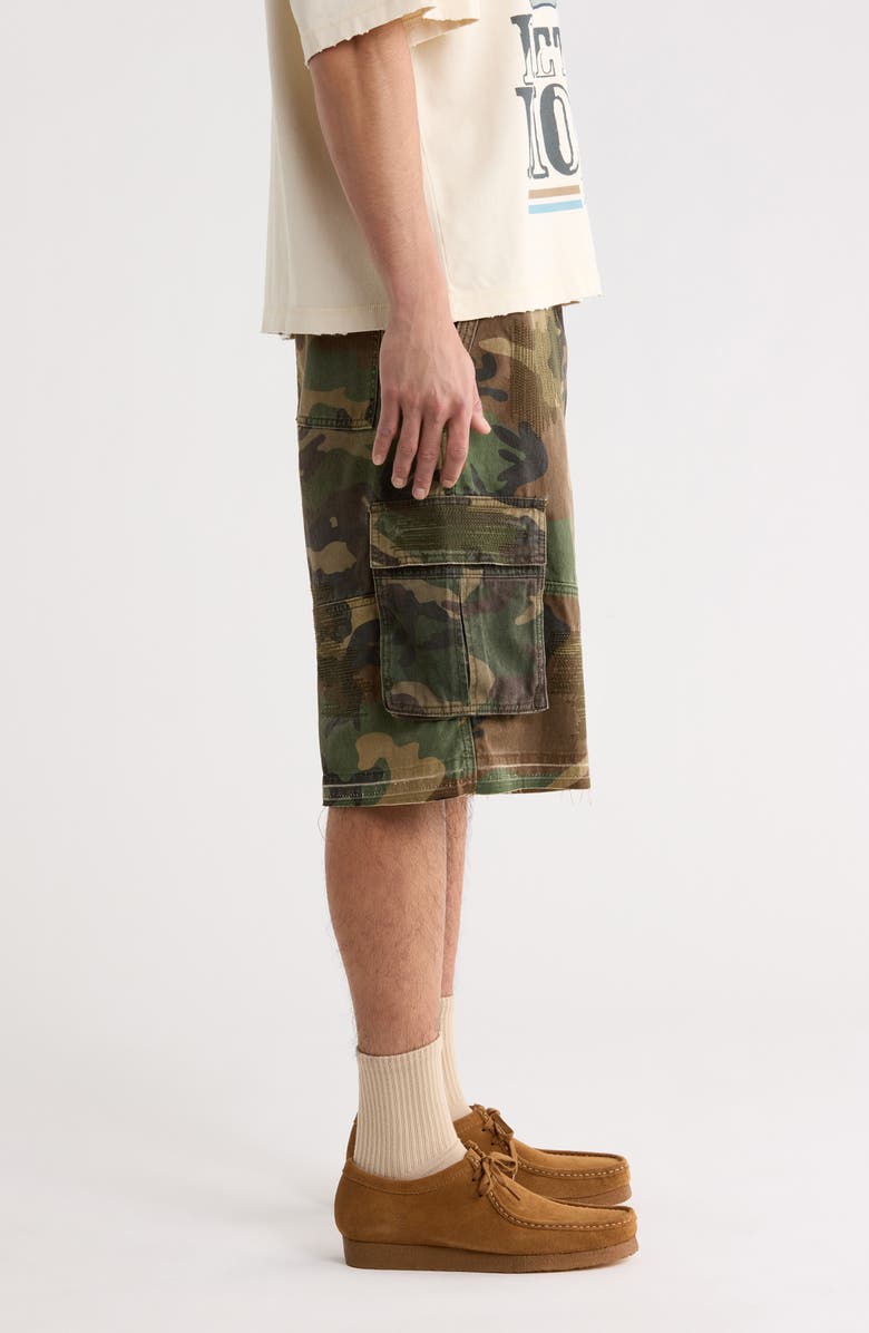 DIET STARTS MONDAY Camo Cargo Shorts, Alternate, color, Green Camo