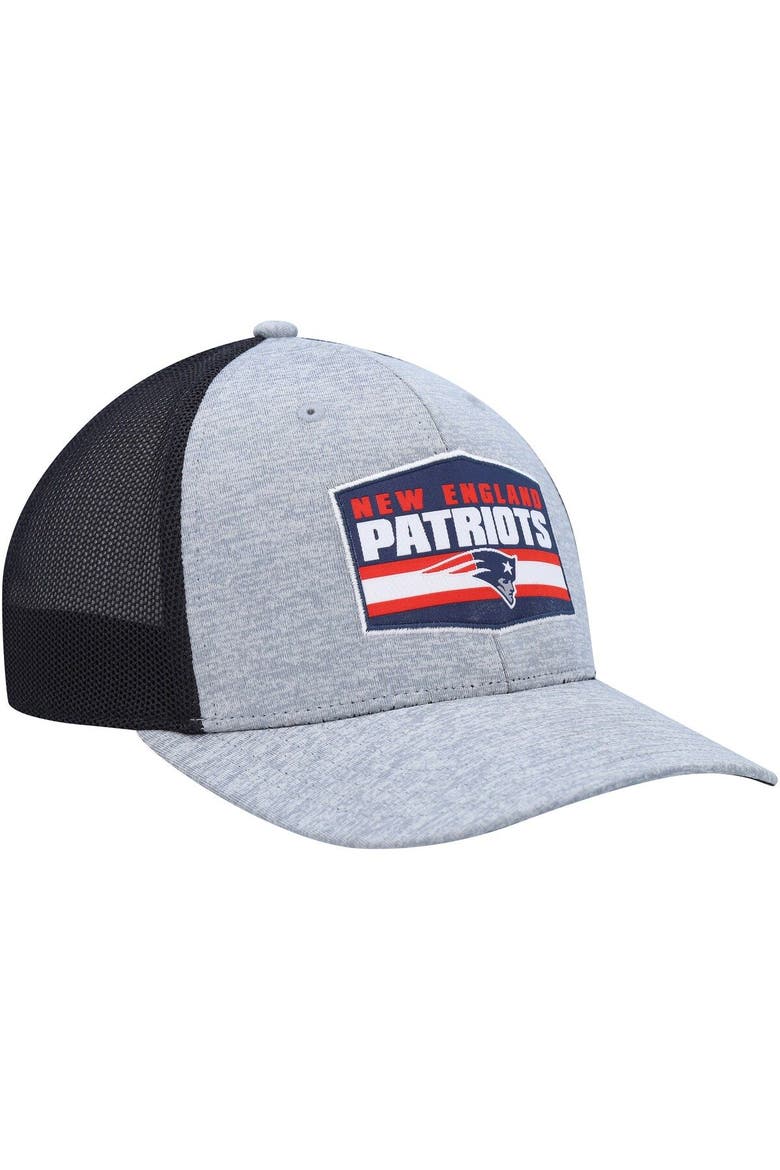 Men's '47 Heathered Gray/Navy New England Patriots Motivator Flex Hat, Alternate, color, Heather Gray
