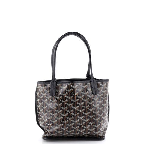 Anjou Reversible Tote Coated Canvas Mini