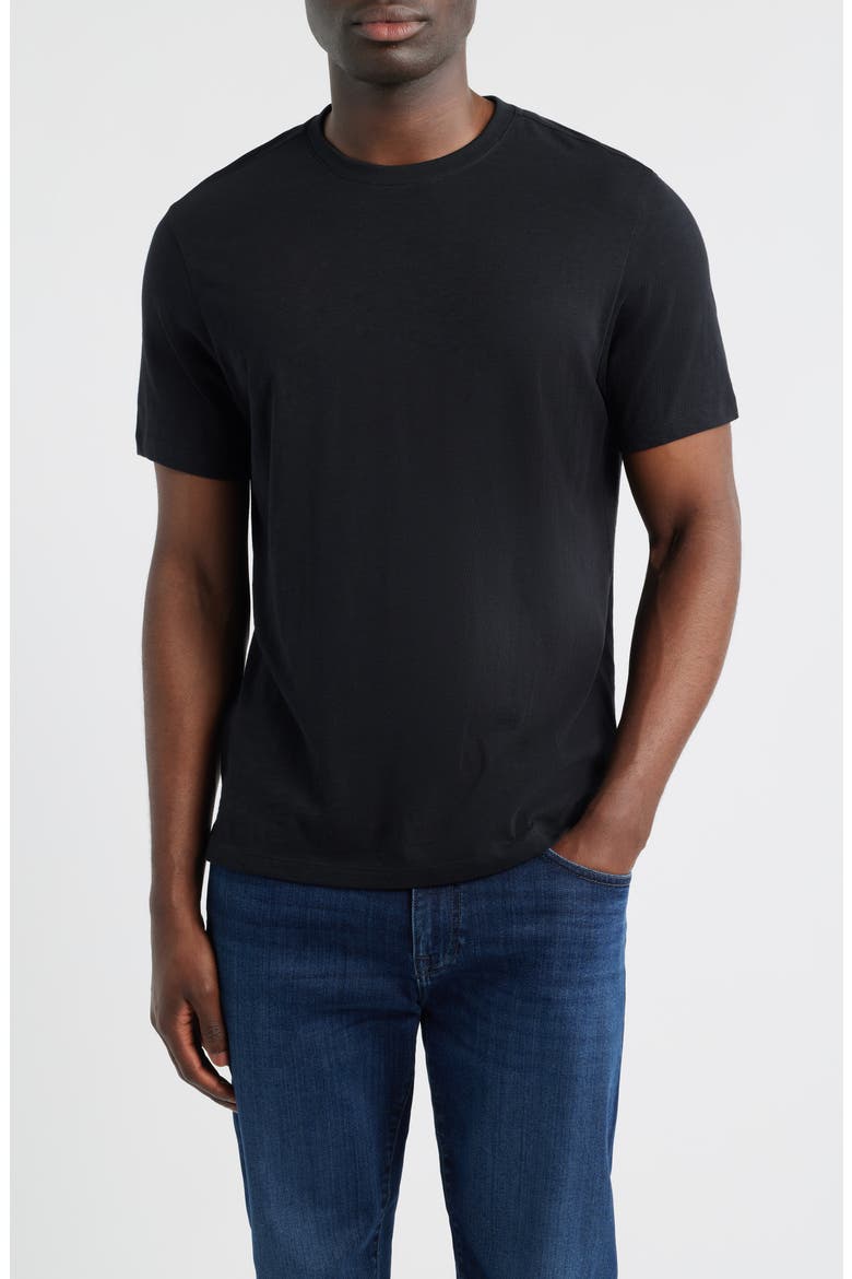 Brightwood Slub Cotton T-Shirt, Main, color, BLACK