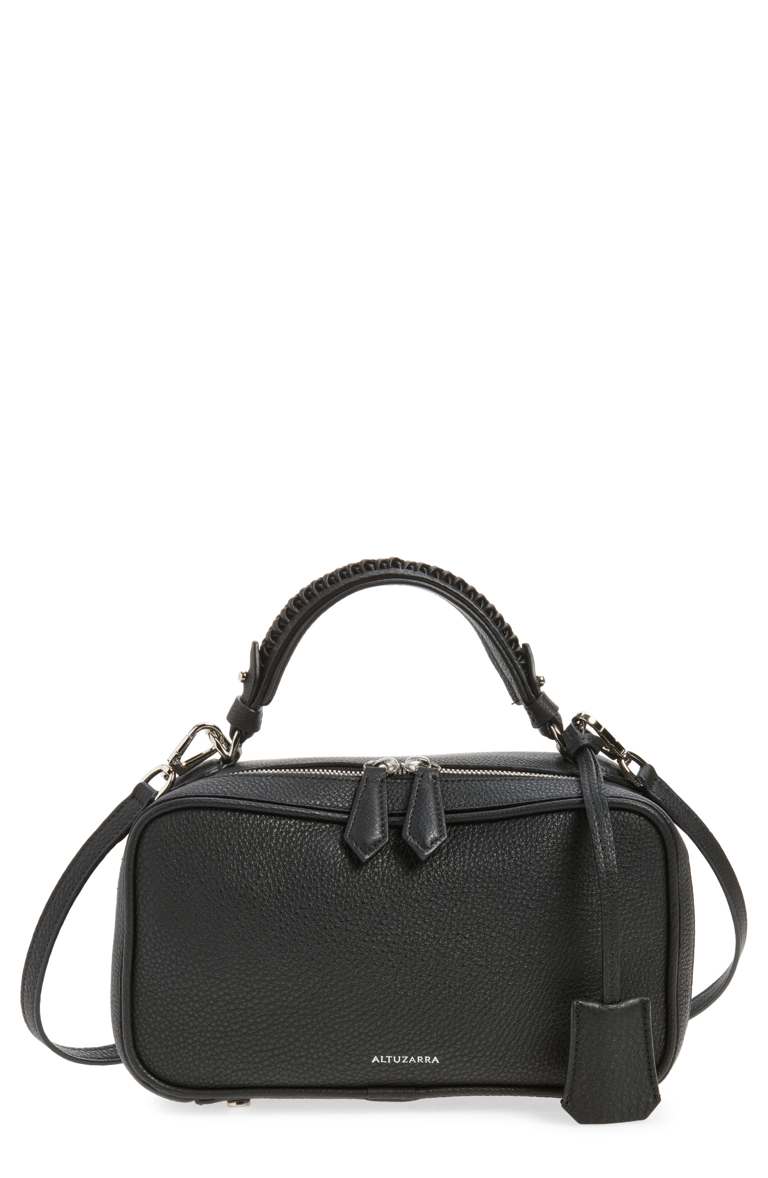 Altuzarra Tack Trunk Crossbody Bag, Main, color, Black