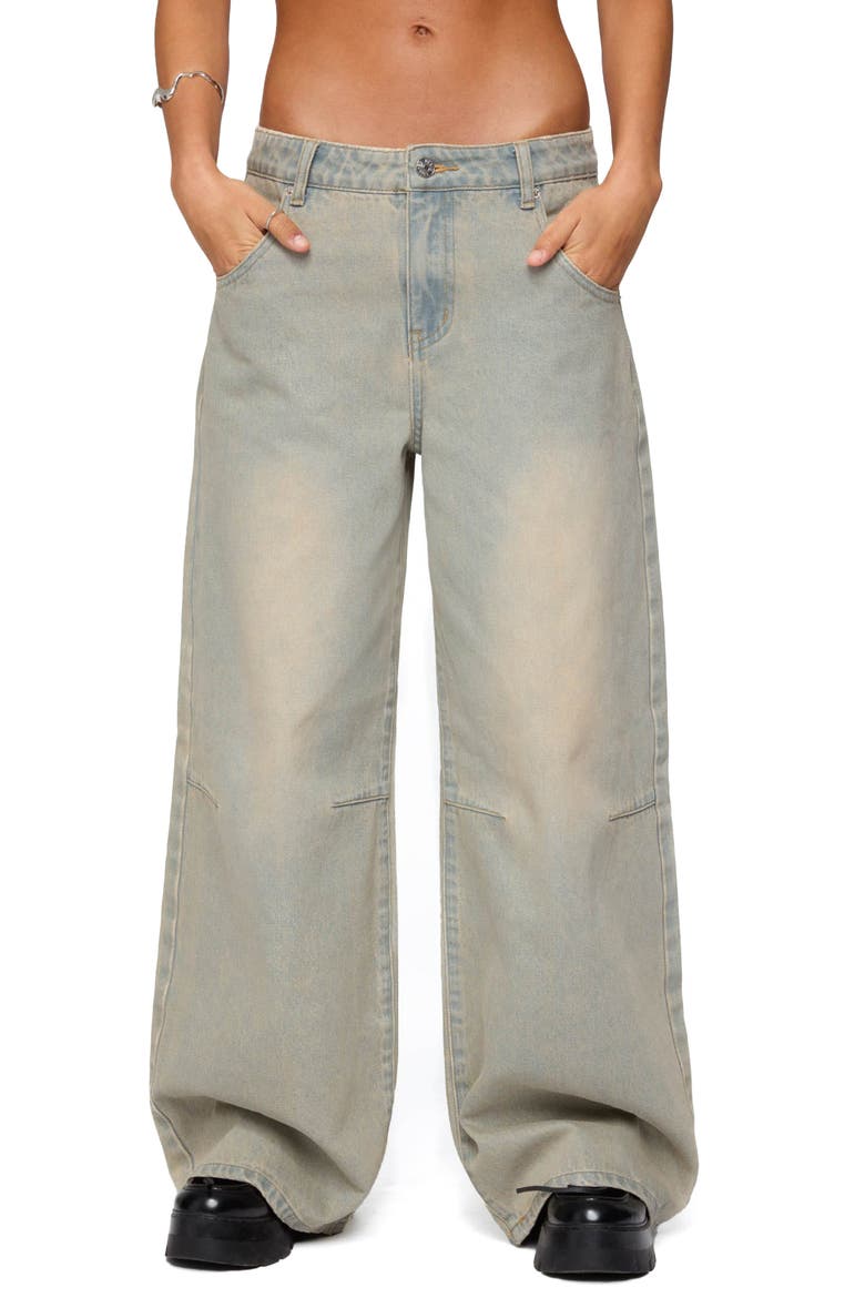 Santi Low Rise Wide Leg Jeans, Main, color, LIGHT-BLUE