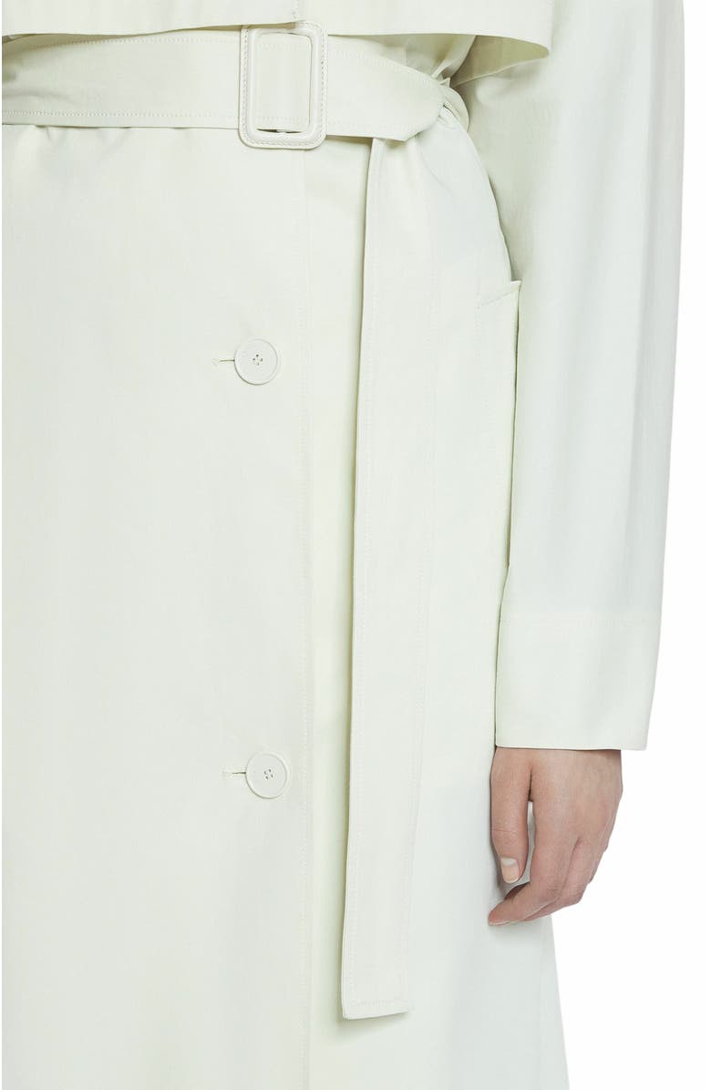 Lanvin Cotton Trench Coat, Alternate, color, Off White