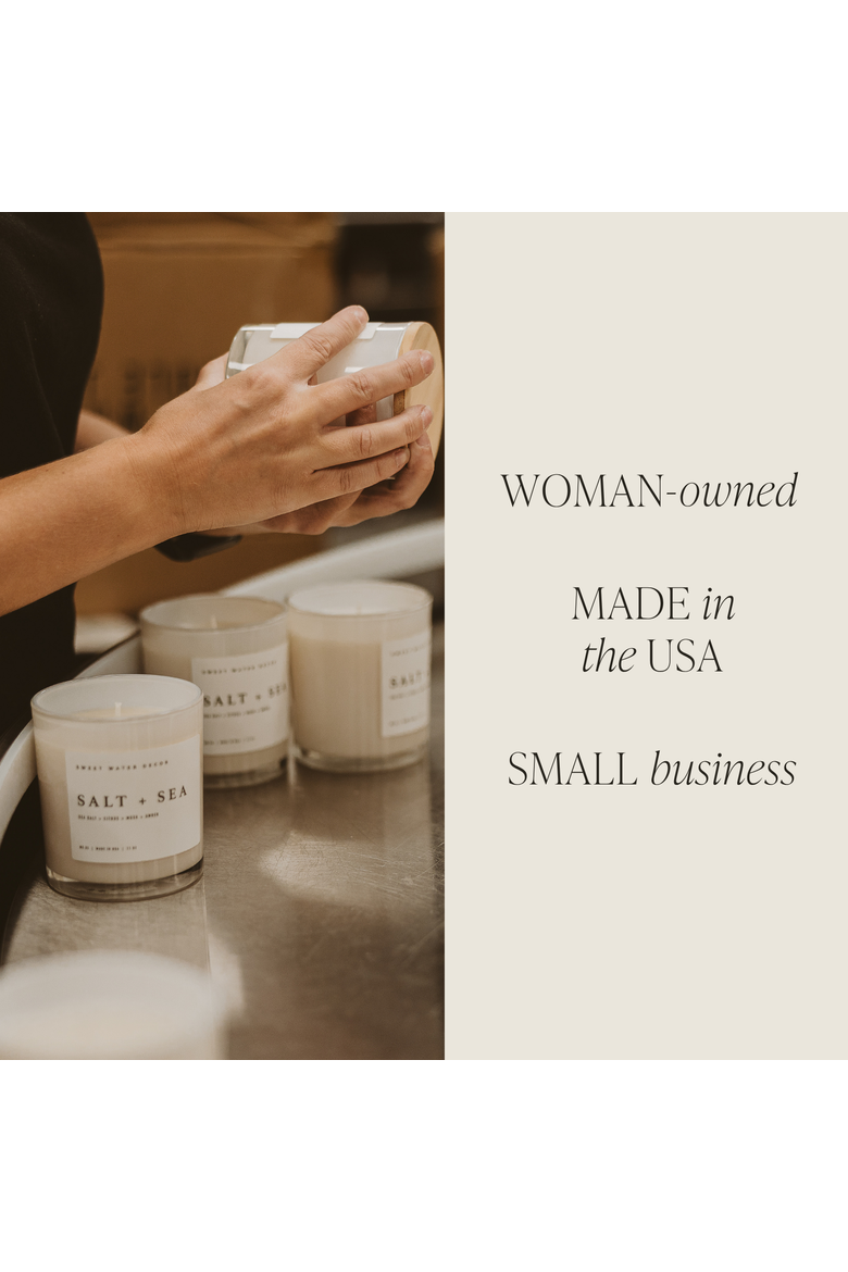 11oz White Jar Candle - Spa Scents, Alternate, color, Wildflowers and Salt