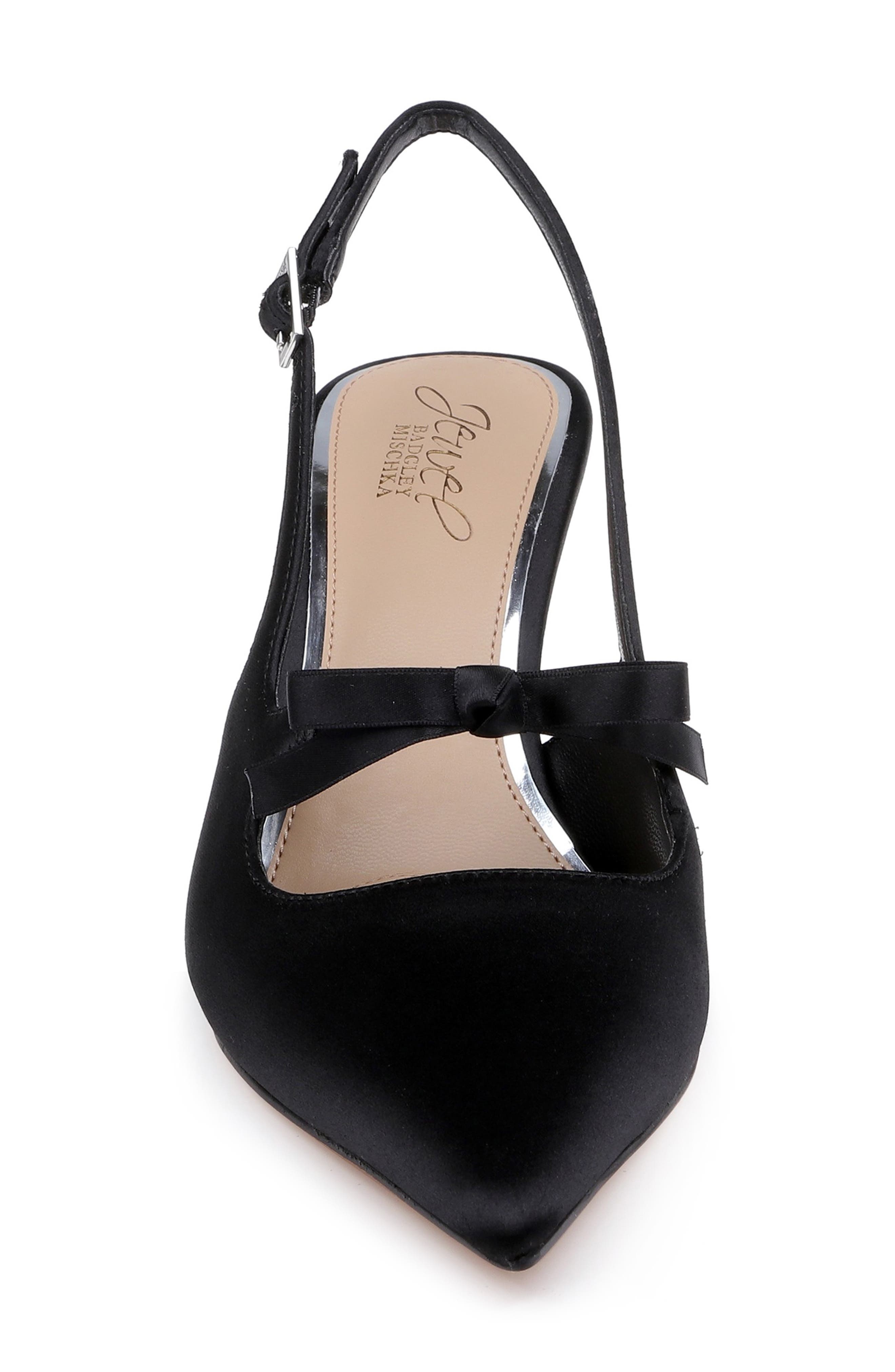 Jewel Badgley Mischka Zaya Pointed Toe Slingback Pump, Alternate, color, 