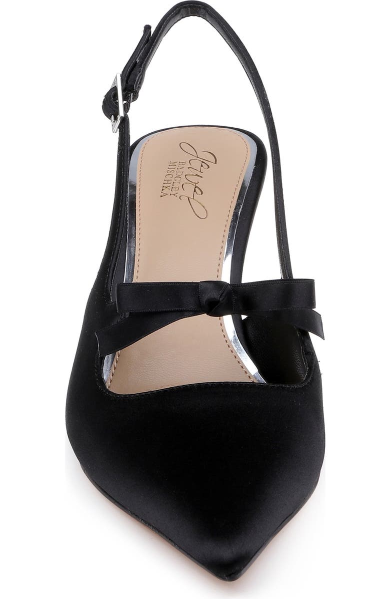 Jewel Badgley Mischka Zaya Pointed Toe Slingback Pump, Alternate, color,