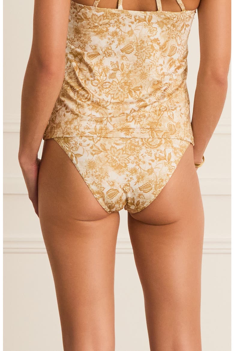 Luminary Charlize Classic Pant Bikini Bottom, Alternate, color, Gold