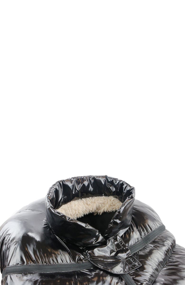 7 A.M. Enfant Fleece Lined Water Resistant Car Seat Cocoon, Alternate, color, Black Polar