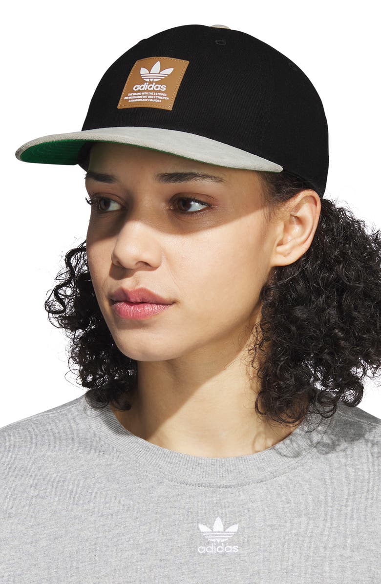 adidas Terrace Adjustable Baseball Cap, Alternate, color, Black/ Clear Grey