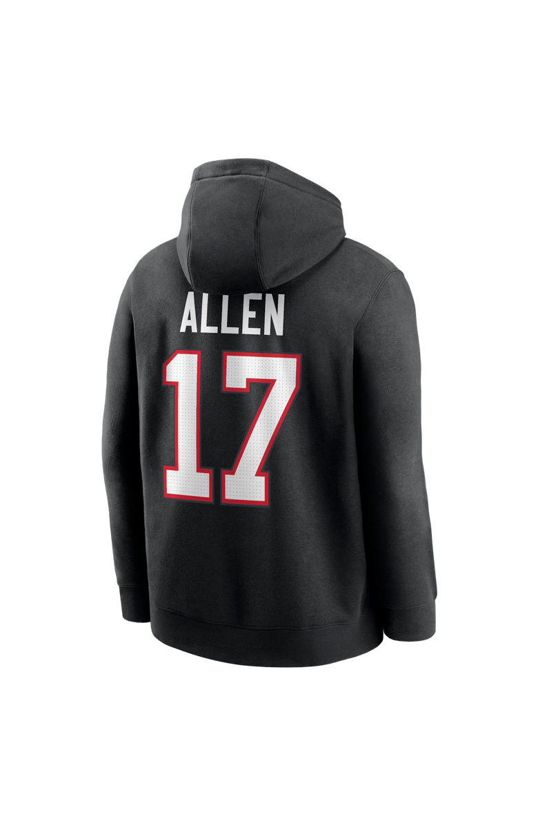 Nike Men's Nike Josh Allen Black Buffalo Bills Name & Number Fleece Hoodie, Alternate, color, Black