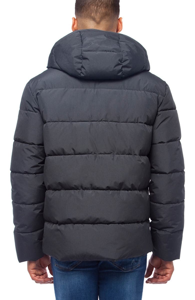 Rokka&Rolla Heavyweight Thermal Heat Puffer Jacket, Alternate, color, Black Stone