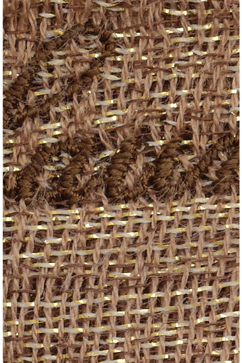 Double Face Shine Plaid Wrap, Alternate, color, Camel/Gold