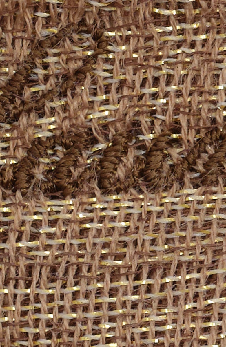 Lauren Ralph Lauren Double Face Shine Plaid Wrap, Alternate, color, Camel/Gold