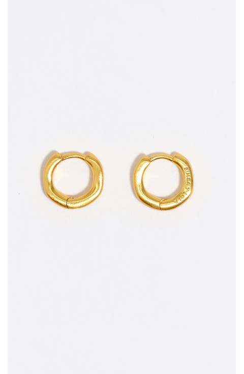 Matte Irregular Earrings Hoop