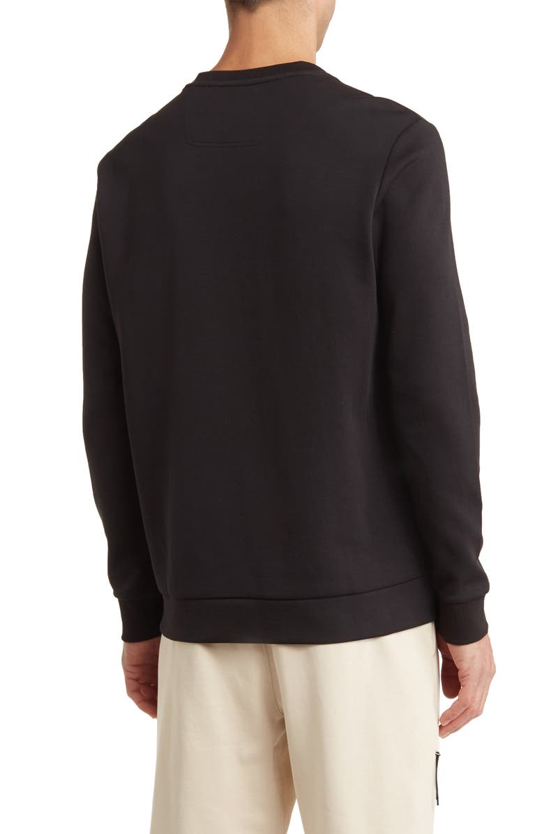 BOSS Salbo Pullover Sweatshirt, Alternate, color, Blk