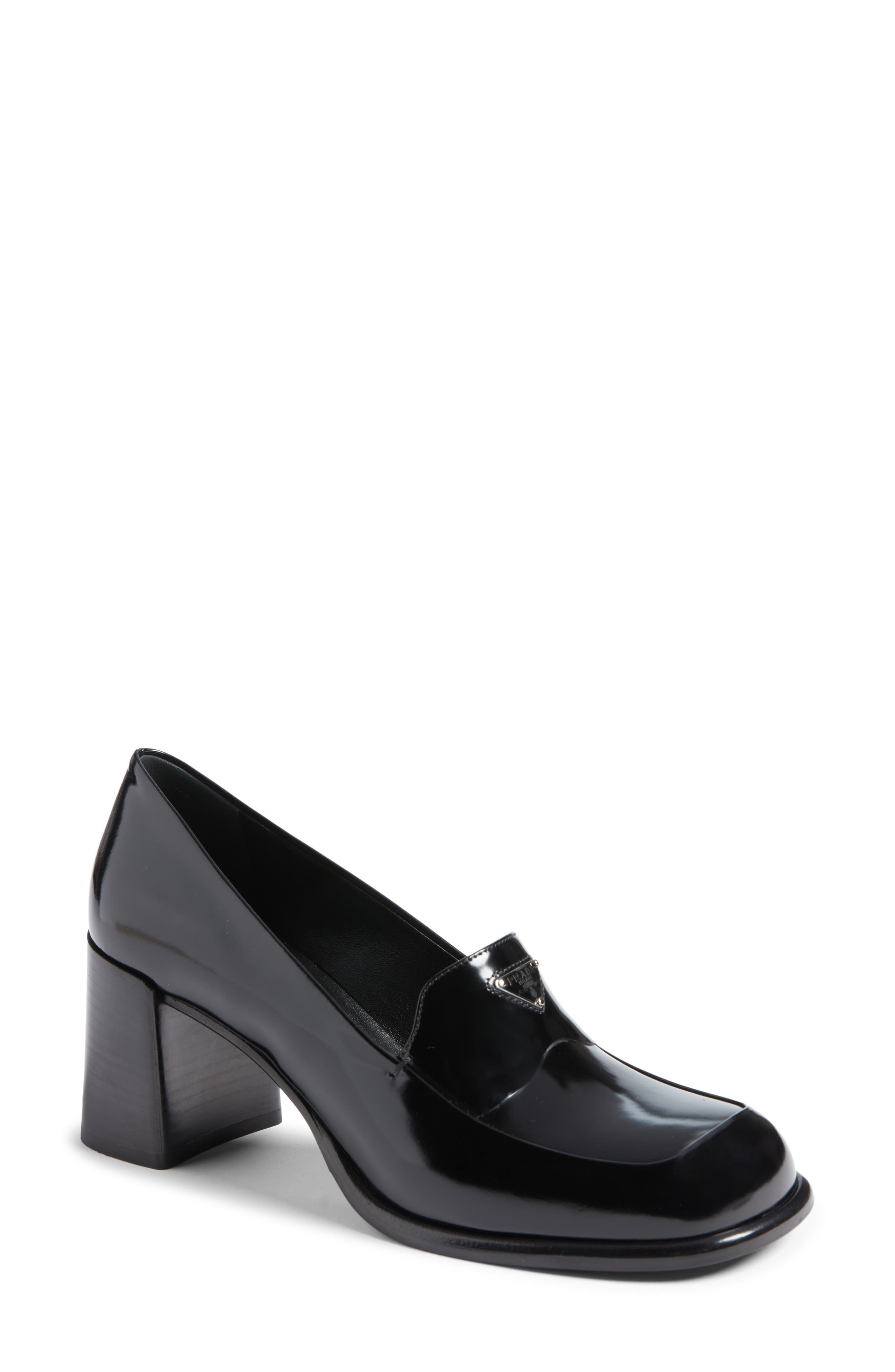 Platform Loafer Pump, Main, color, NERO