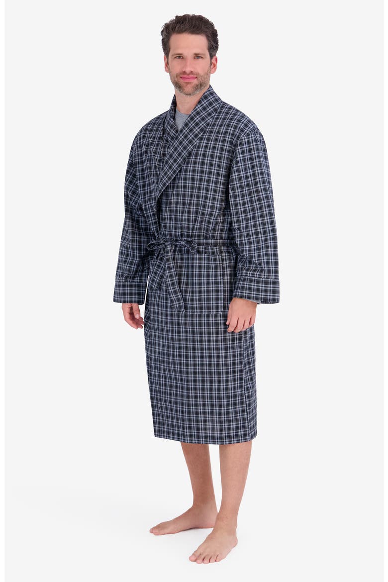 Shawl Collar Robe, Alternate, color, BLACK PLAID