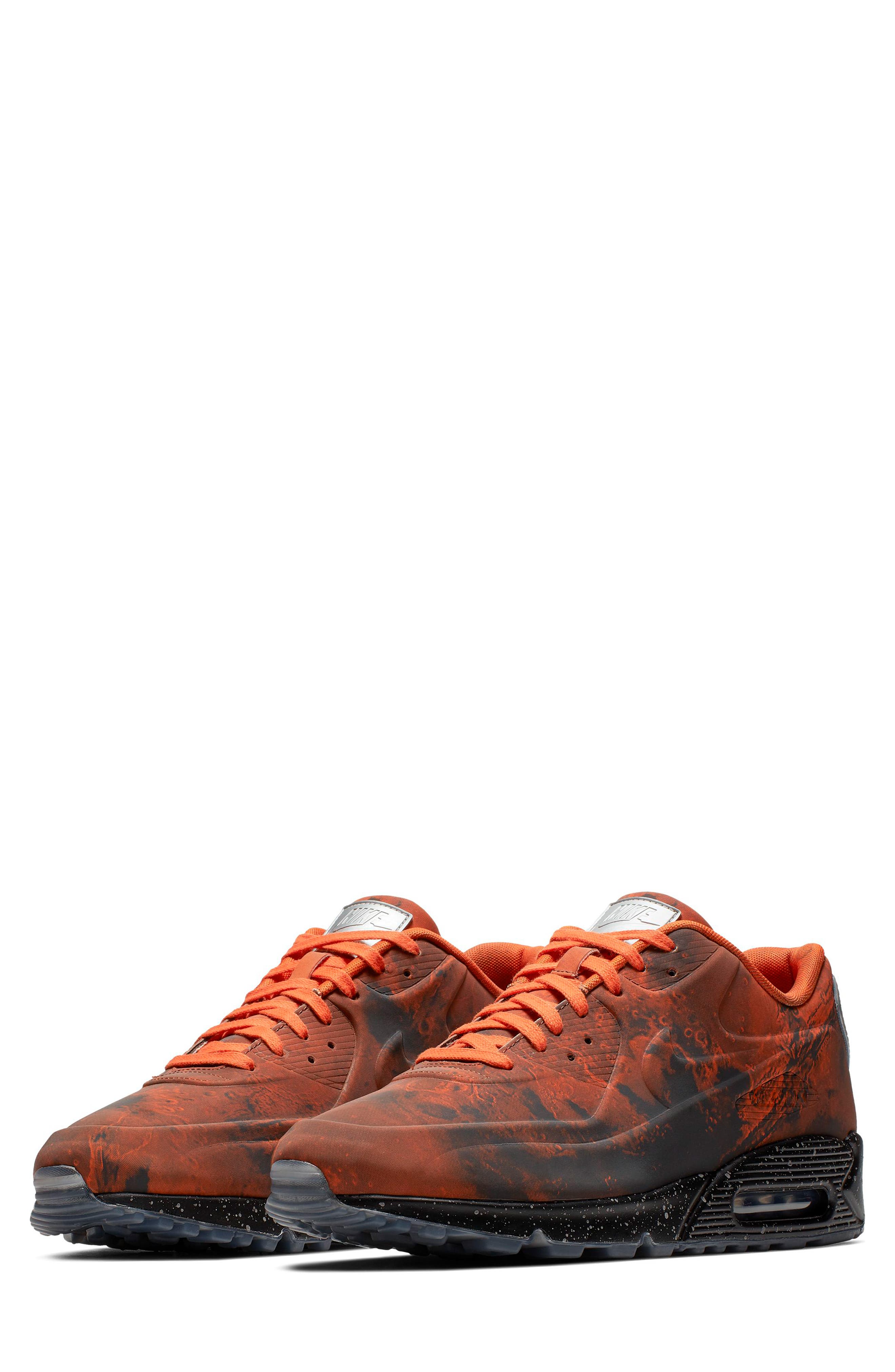 Air Max 90 QS Sneaker, Main, color, MARS STONE/ MAGMA ORANGE