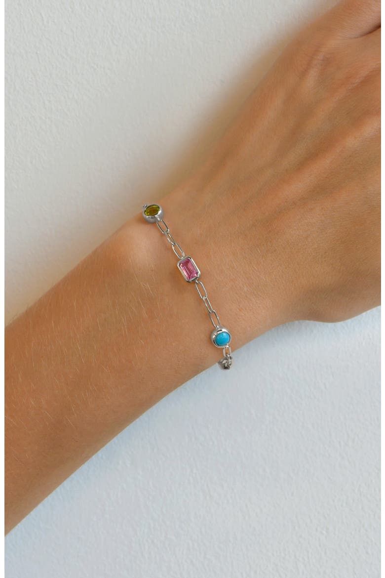 Classique Life Saver Bracelet, Alternate, color, MULTICOLOR/ SILVER
