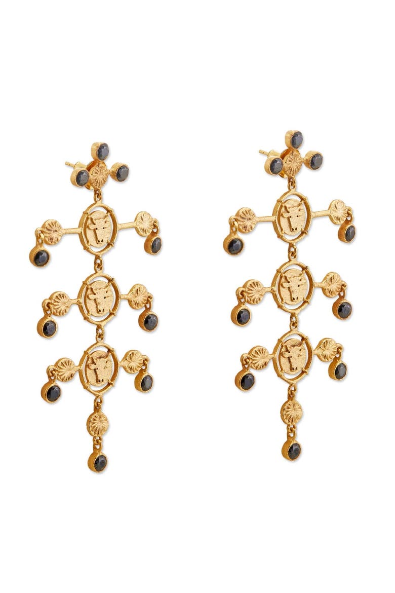 INKA CHANDELIERS, Alternate, color, Gold Plated