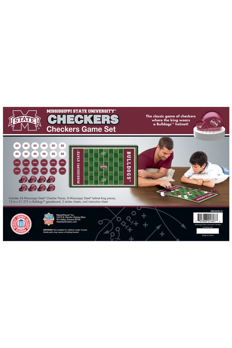 Mississippi State Bulldogs Checkers Game, Alternate, color, Multicolor