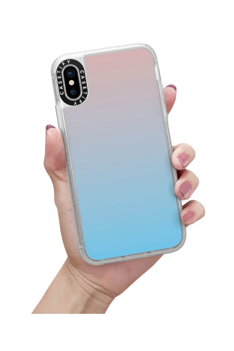 Blue Pink Gradient iPhone X/Xs Phone Case, Alternate, color, PINK/BLUE