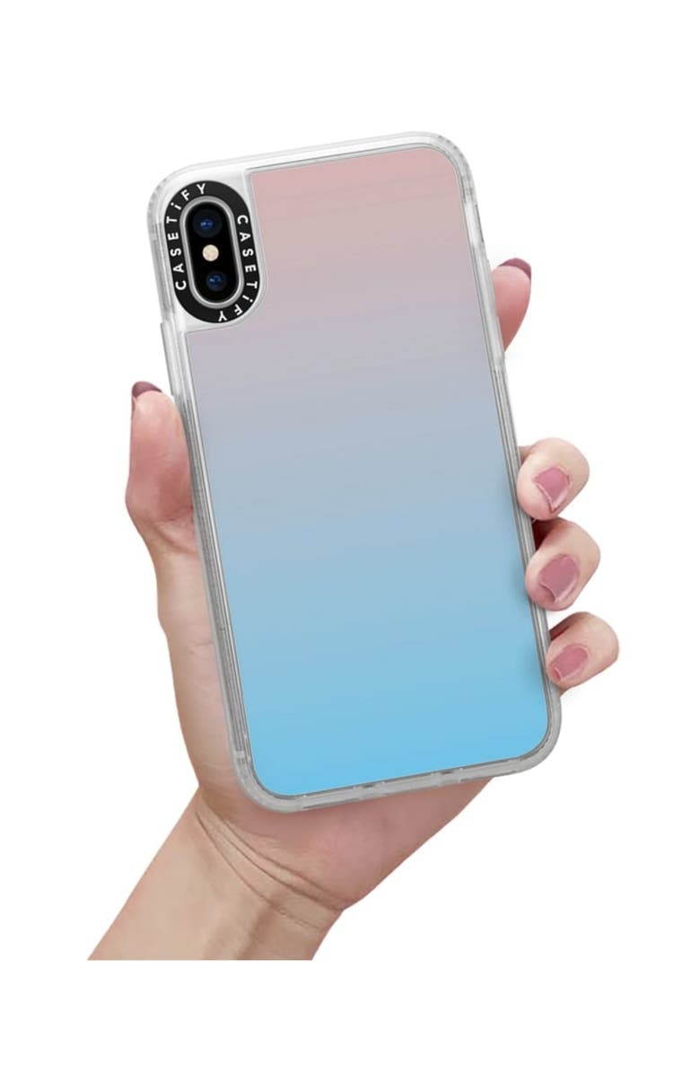CASETiFY Blue Pink Gradient iPhone X/Xs Phone Case, Alternate, color, 