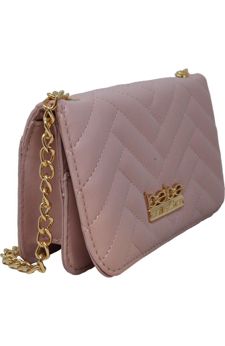 bebe Mini Sophia Crossbody Bag, Alternate, color, Dark Blush