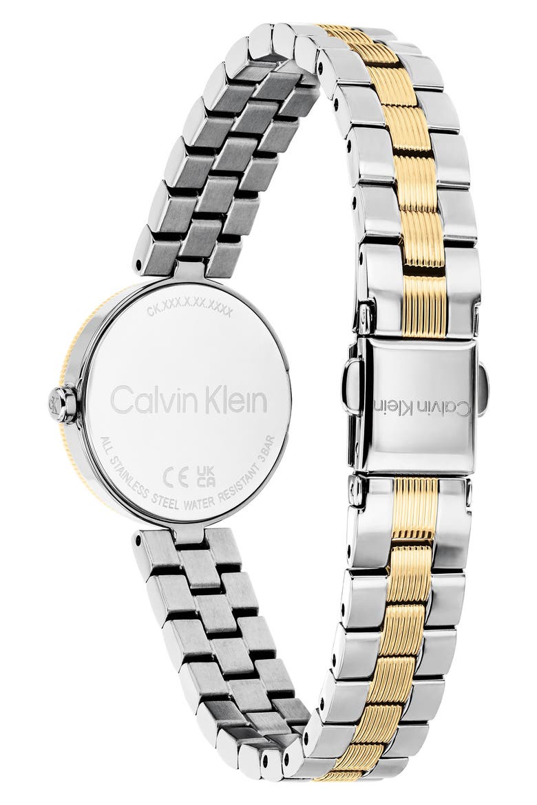 Gleam Quartz Bracelet Watch, 24mm, Alternate, color, WHITE