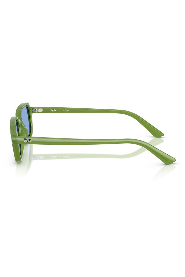 Zuri 52mm Rectangle Sunglasses, Alternate, color, CLOUDY JUNGLE GREEN BLUE