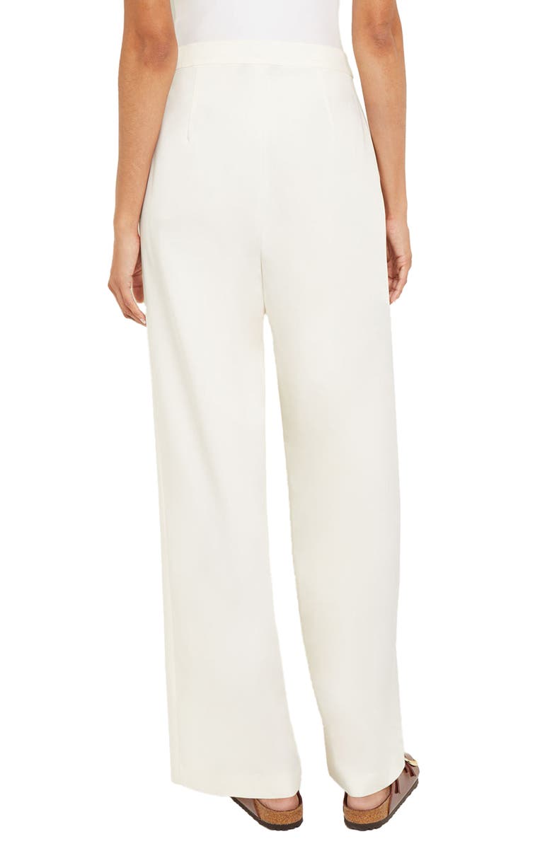 Misook Wide Leg Twill Pants, Alternate, color, White