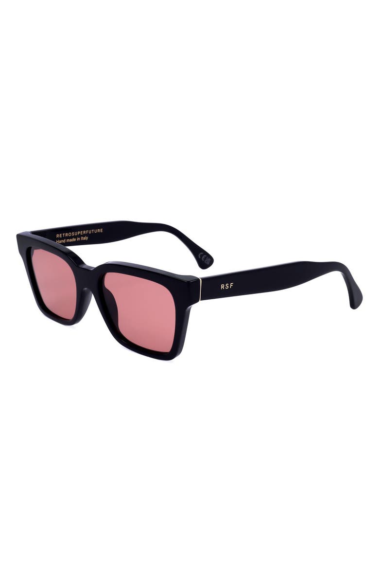 SUPER by RETROSUPERFUTURE<sup>®</sup> 53mm Rectangular Sunglasses, Alternate, color, Black