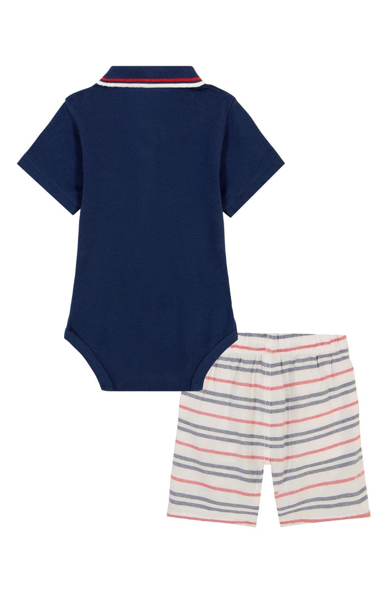 Nautica Polo Bodysuit & Shorts Set, Alternate, color, 