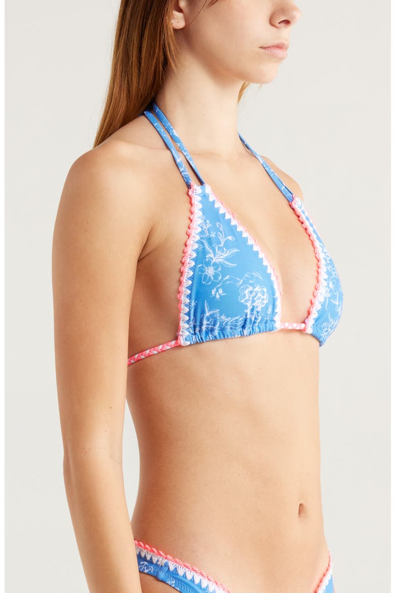 Crochet Trim Bikini Top, Alternate, color, RODEO ROMEO