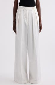 Dries Van Noten Pamplona Pleated Wide Leg Trousers