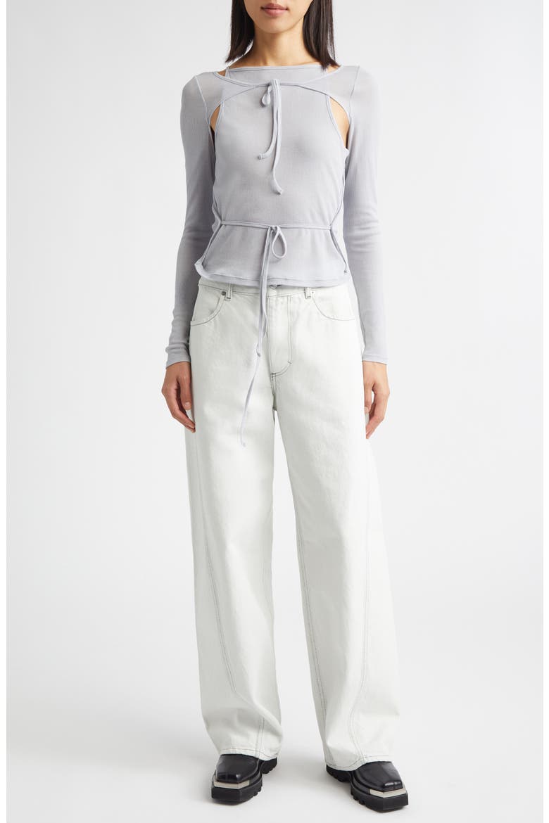 Bend Twisted Seam Jeans, Alternate, color, CHALK