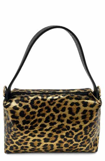 Aurelia Leopard Print Leather Shoulder Bag