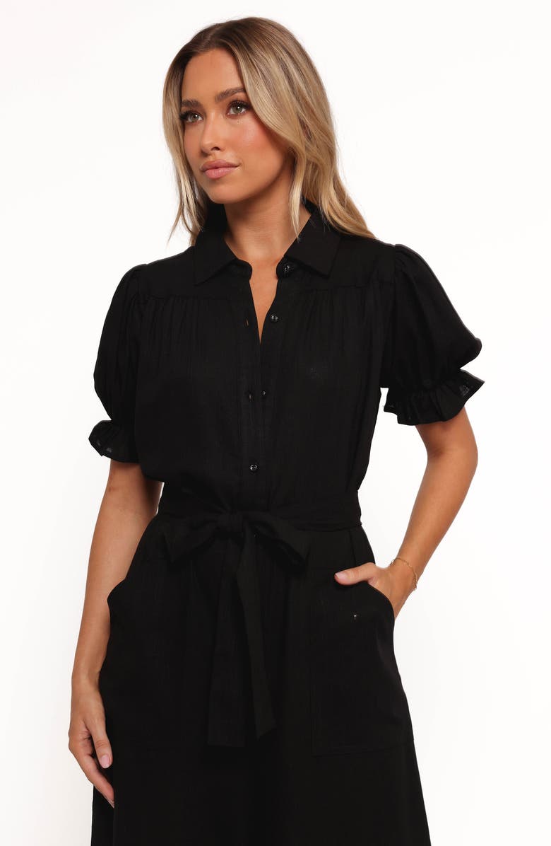 Petal & Pup Minnie Short Sleeve Stretch Cotton Jumpsuit, Alternate, color, 