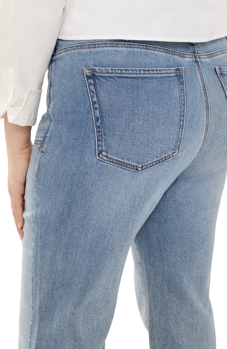 Silver Jeans Co. Avery Curvy Patch Pocket Wide Leg Trouser Jeans, Alternate, color, 