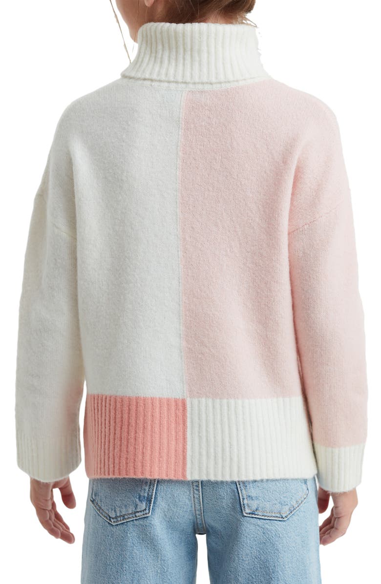 Reiss Kids
 Gio Sr. Colorblock Turtleneck Sweater, Alternate, color, 