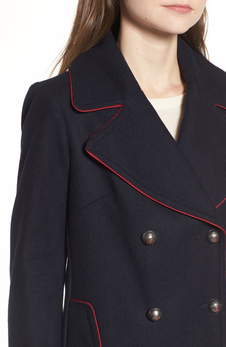 Lucky Brand Double Breasted Coat, Alternate, color, 