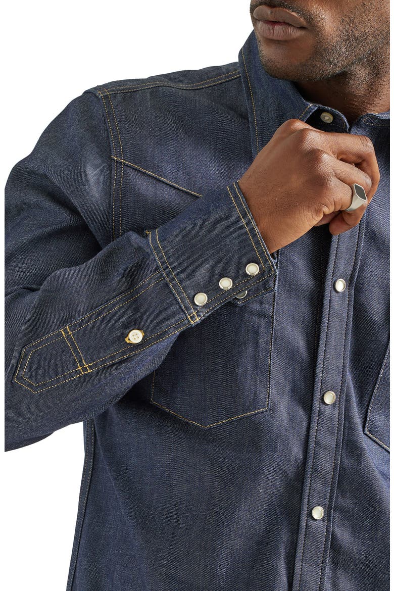 101 Regular Fit Denim Western Shirt, Alternate, color, INDIGO