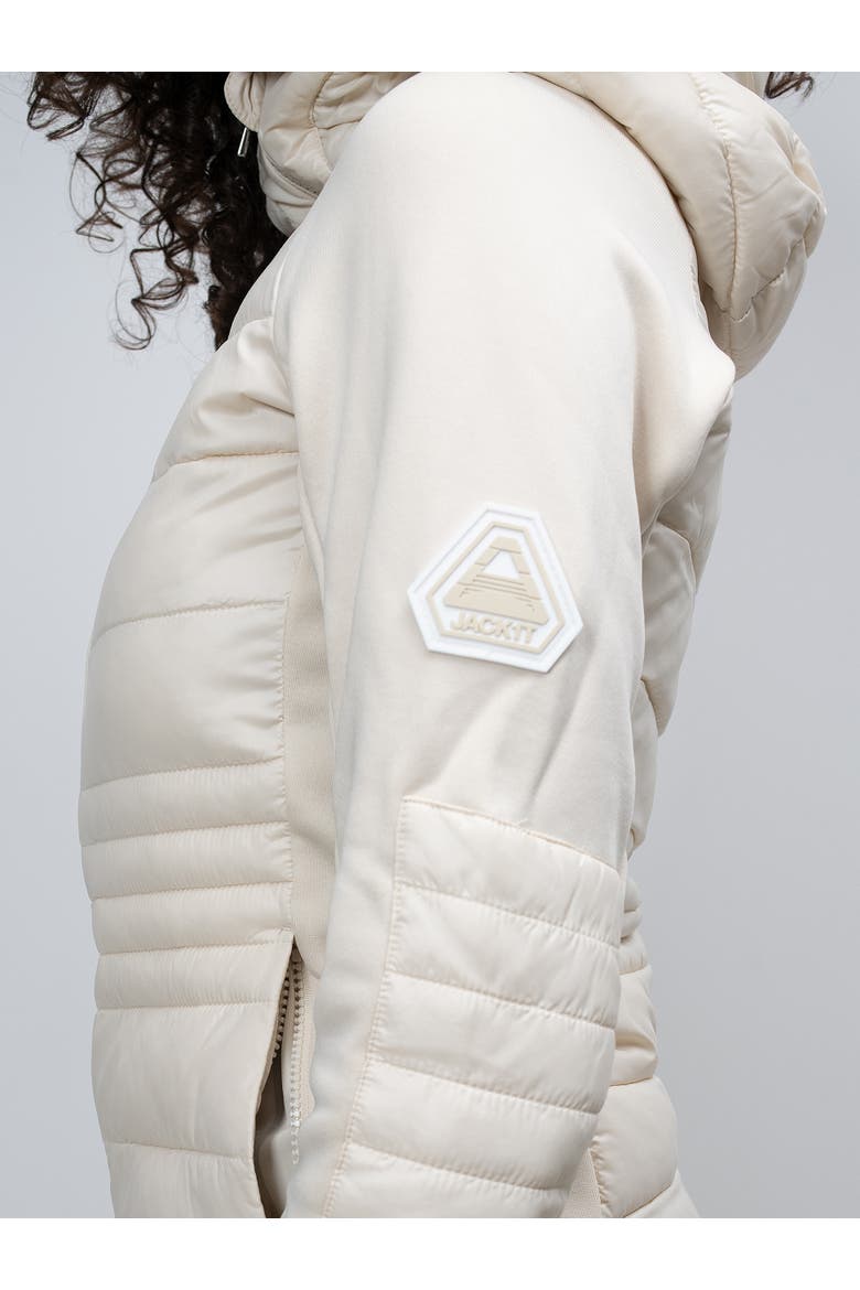 Calypso Hybrid Hooded Jacket, Alternate, color, Cream